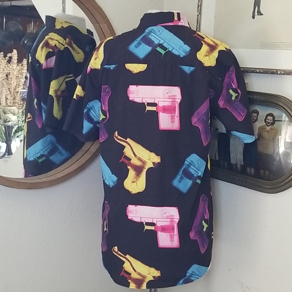 Neff Water Gun Button Up Top - Picture 2 of 3